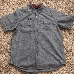 Harley-Davidson Short Sleeved Button Down Shirt